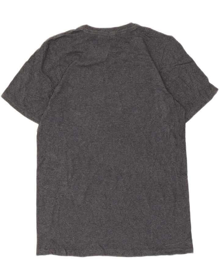 Męski T-shirt z grafiką Russell Athletic, mały, szary, bawełniany
