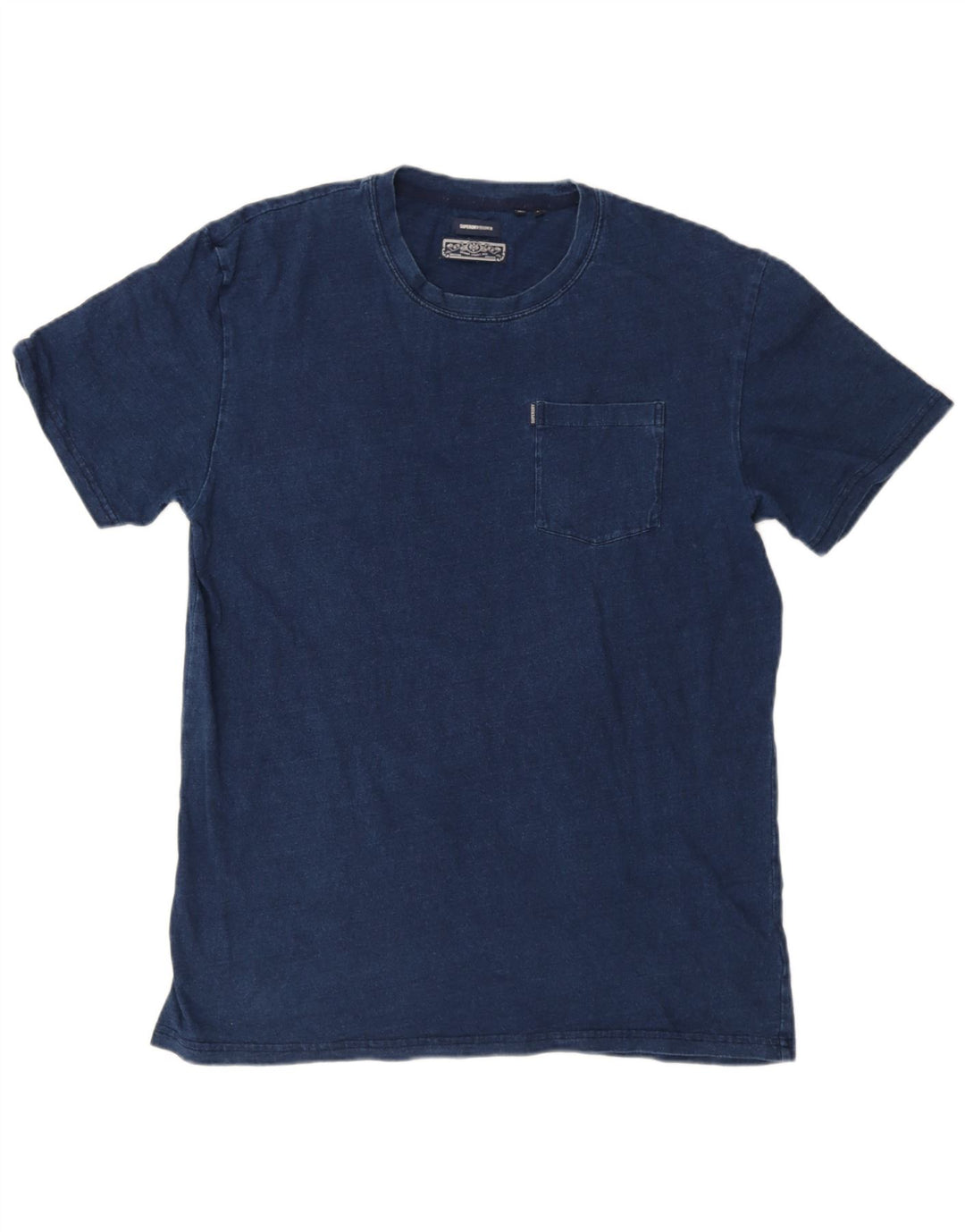 SUPERDRY Męski T-shirt Top Duży Granatowy Bawełniany