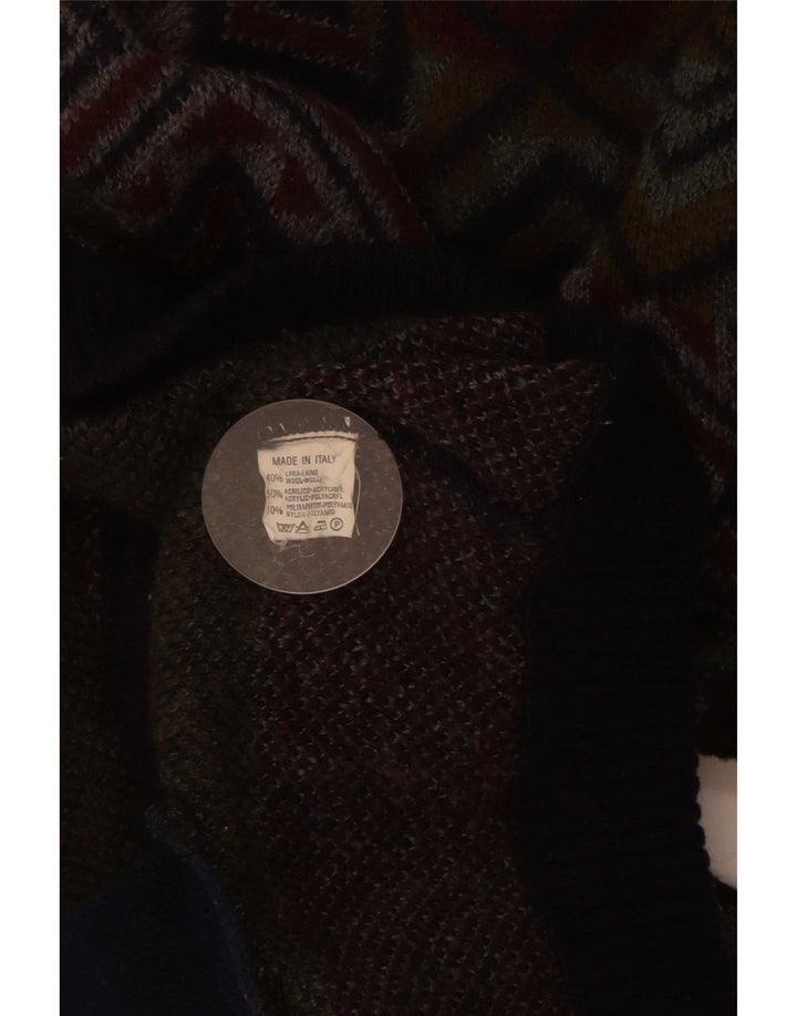 Męski sweter rozpinany Pimet XL, wielobarwna, geometryczna wełna