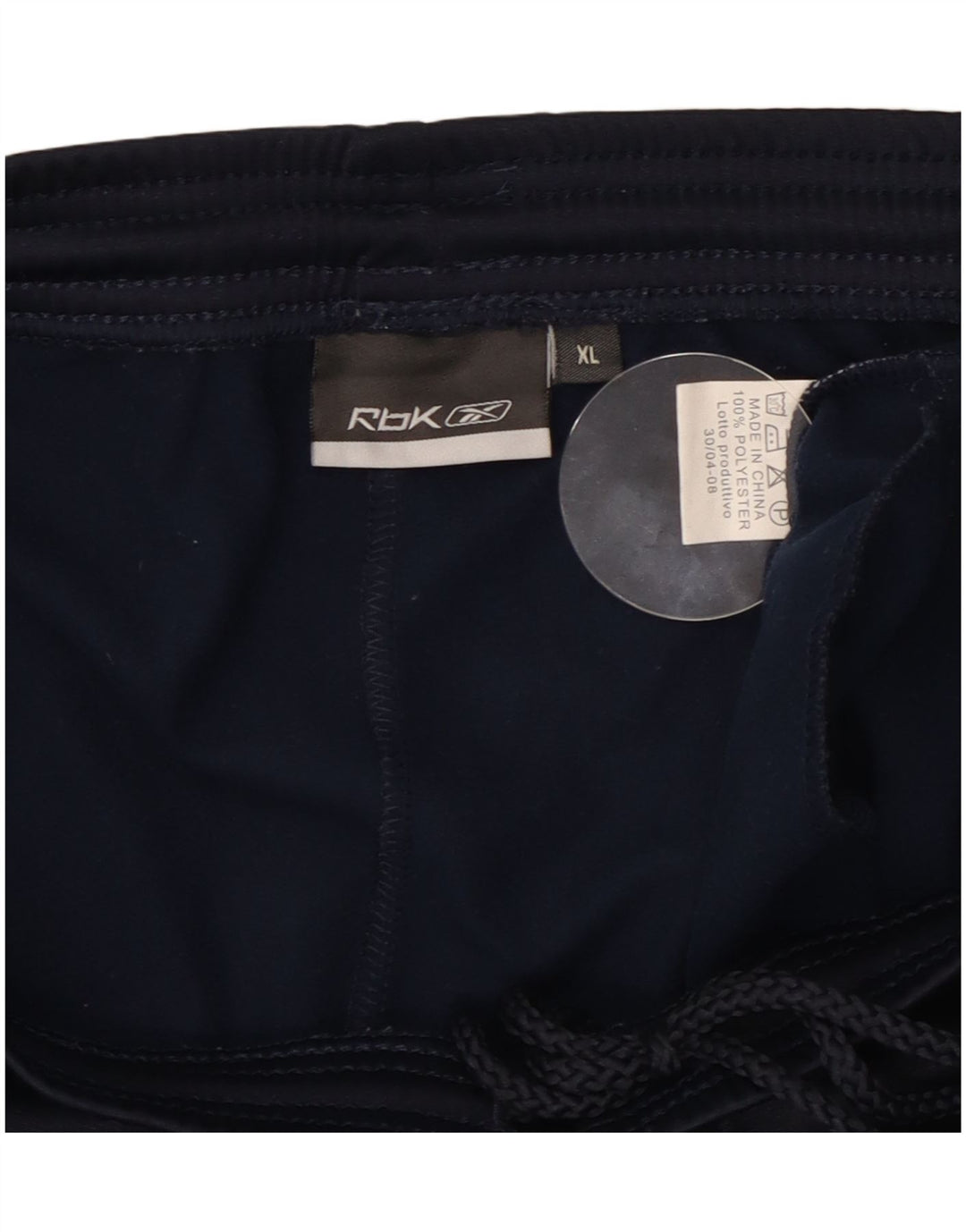 Męskie spodnie dresowe Reebok XL, granatowe, poliestrowe