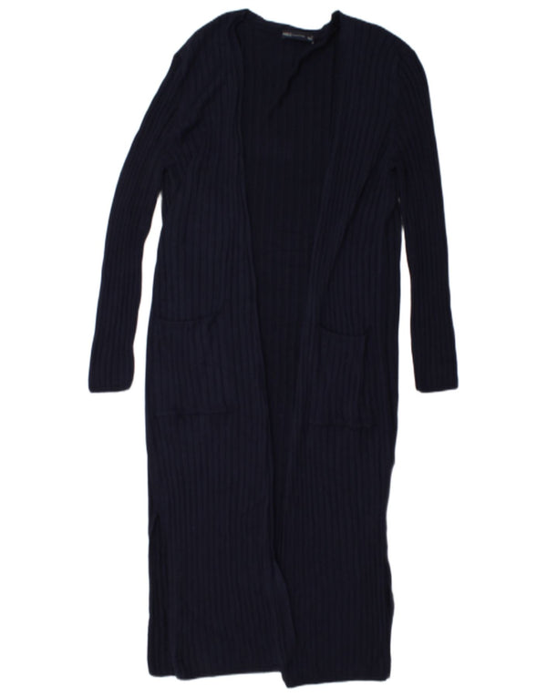Marks & Spencer Damski sweter o przedłużonym fasonie, UK 12, średni granatowy