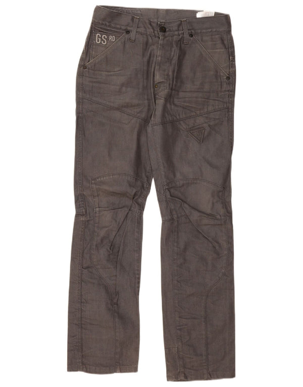 Męskie proste dżinsy G-STAR W32 L34 Szara bawełna