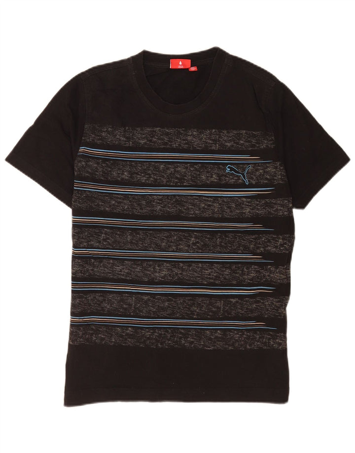 Męska koszulka T-shirt Puma, średnia, czarna w paski
