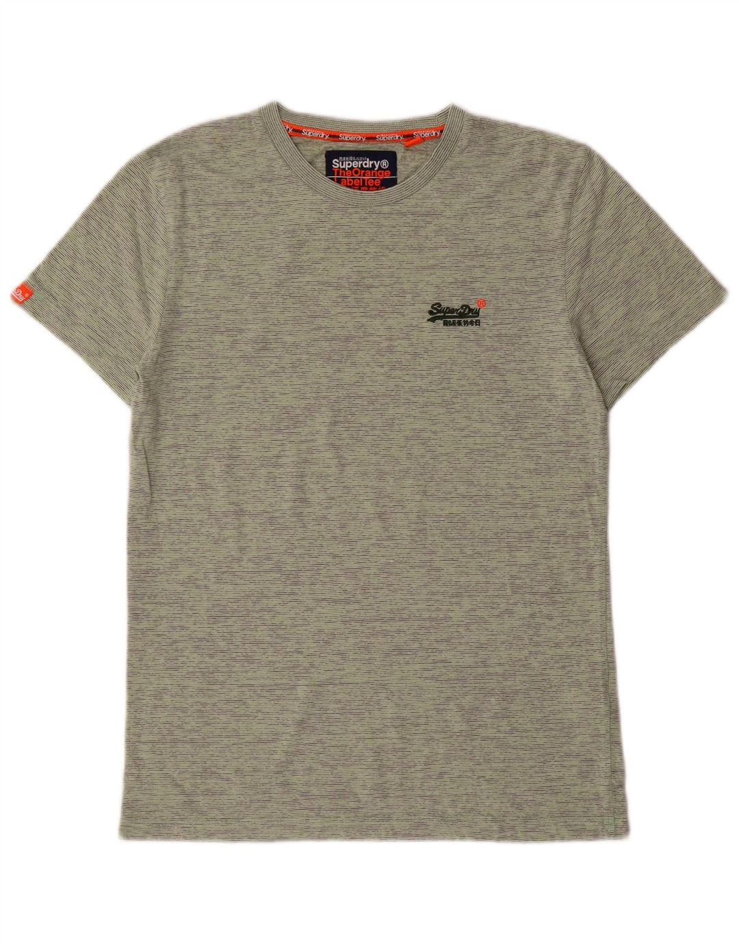 T-shirt męski Superdry, bawełniany, w średnie zielone paski