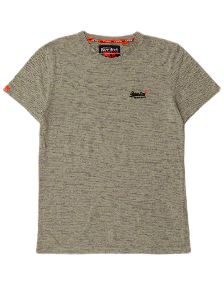 T-shirt męski Superdry, bawełniany, w średnie zielone paski