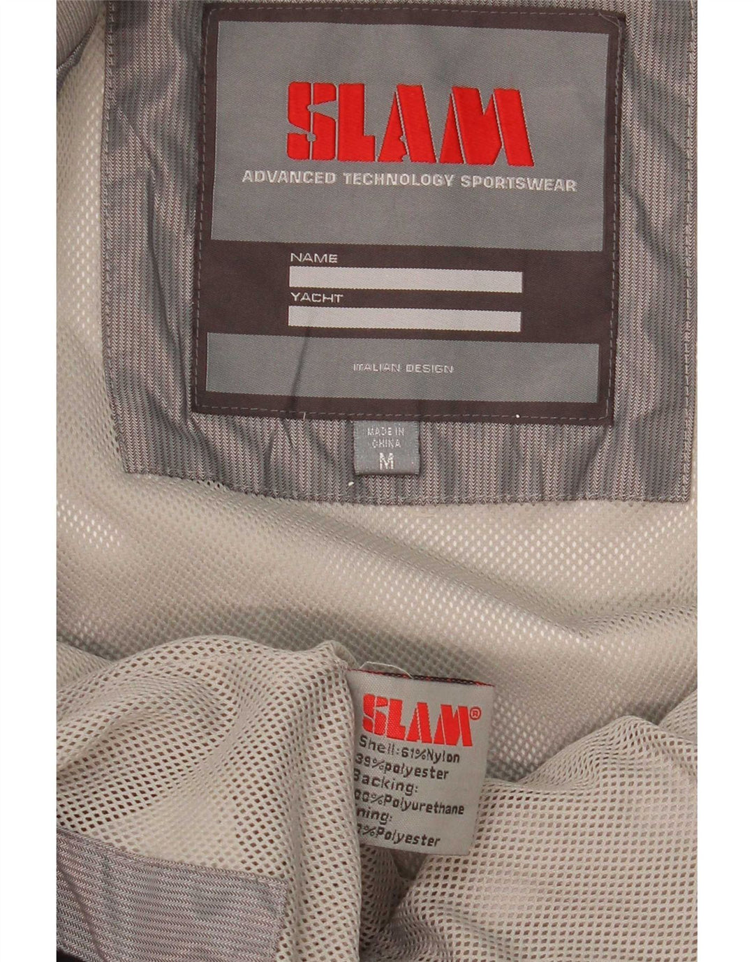 Damska kurtka bomber Slam UK 14 Średni szary nylon