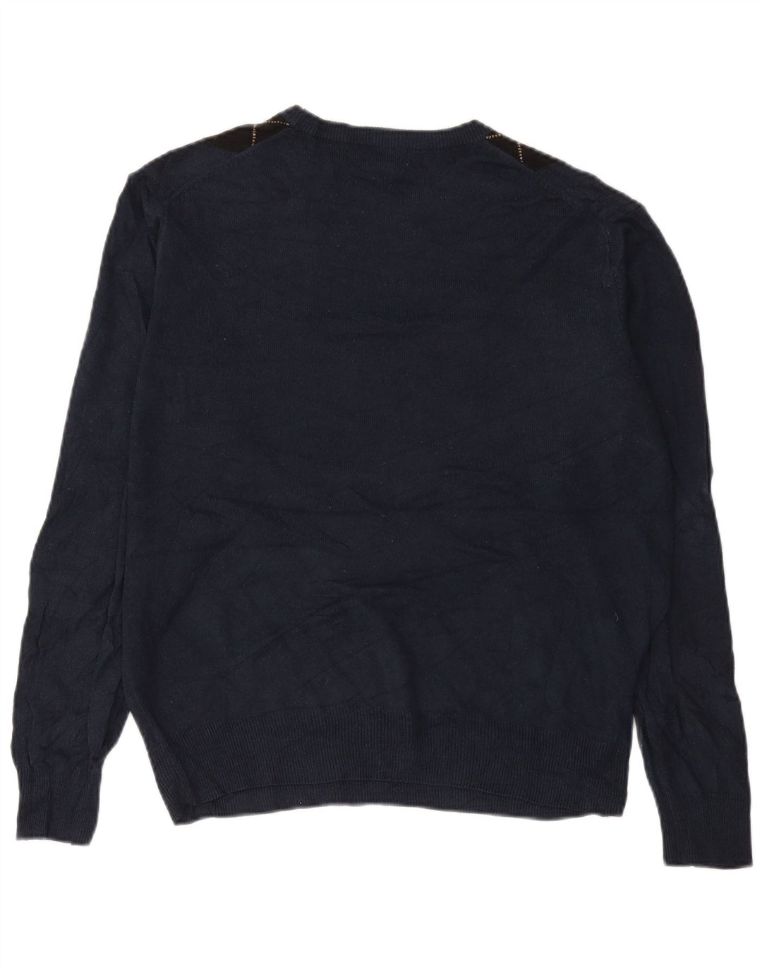 Męski sweter z okrągłym dekoltem DOCKERS, duży, granatowy Argyle/Diament