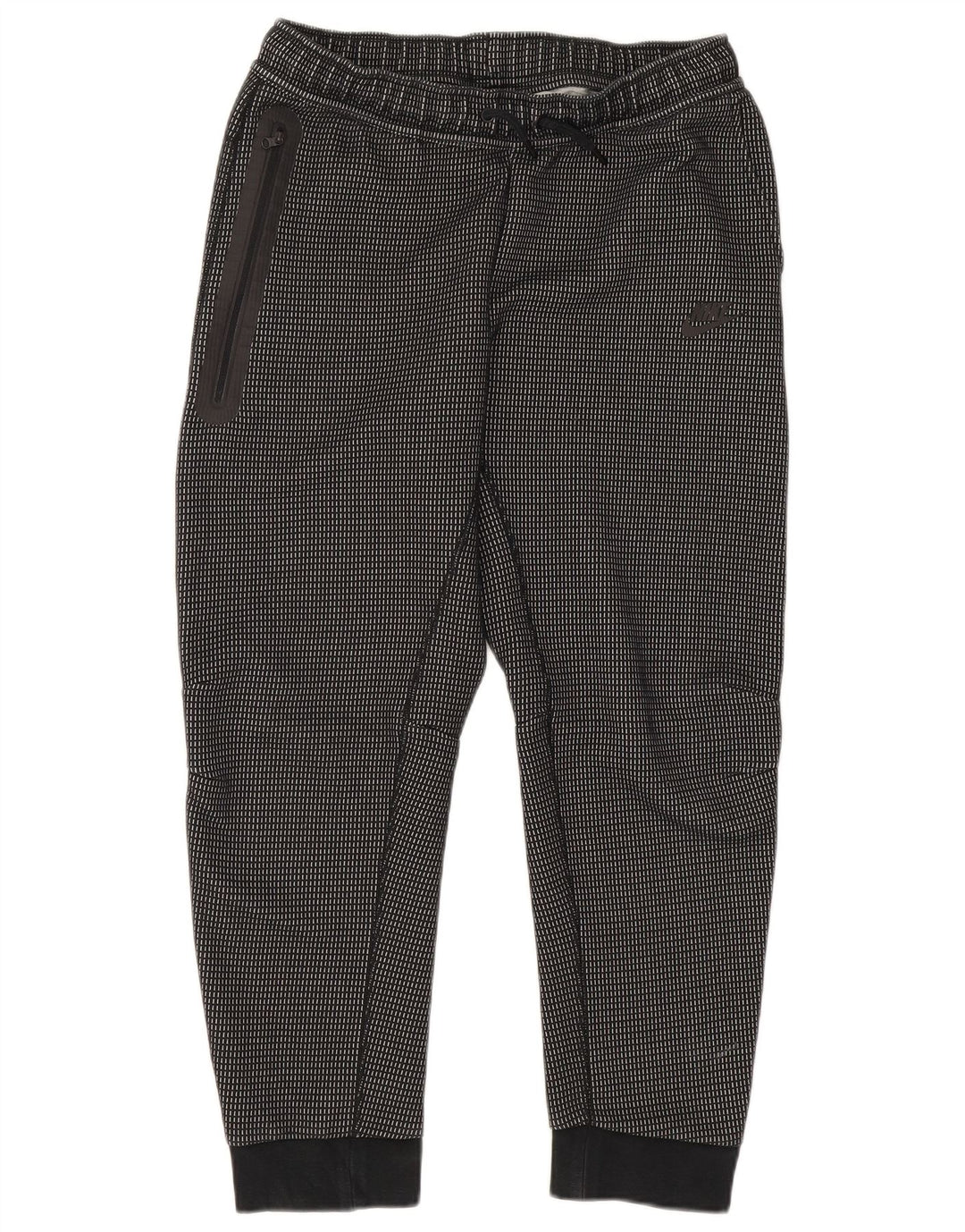 Chłopięce spodnie dresowe Nike, 13-14 lat, XL, poliester, czarna kratka