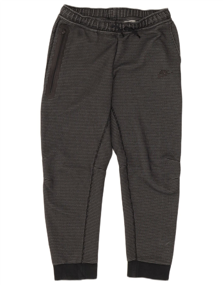 Chłopięce spodnie dresowe Nike, 13-14 lat, XL, poliester, czarna kratka