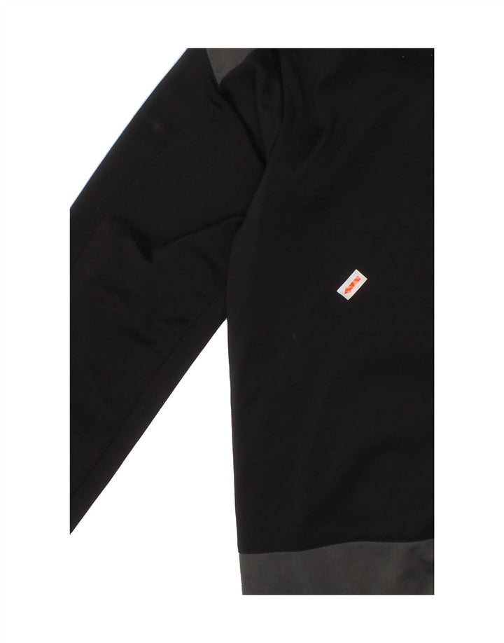 PUMA Boys Tracksuit Top Jacket 9-10 Years Black Colourblock Polyester Vintage Puma and Second-Hand Puma from Messina Hembry 