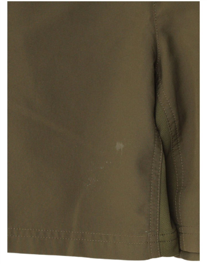 Męskie spodenki sportowe Nike Dri Fit, mały, khaki, poliester z blokami kolorów