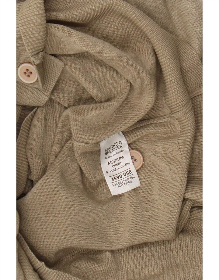 Sweter damski Marks & Spencer Blue Harbor Cardigan UK 12 średni beż