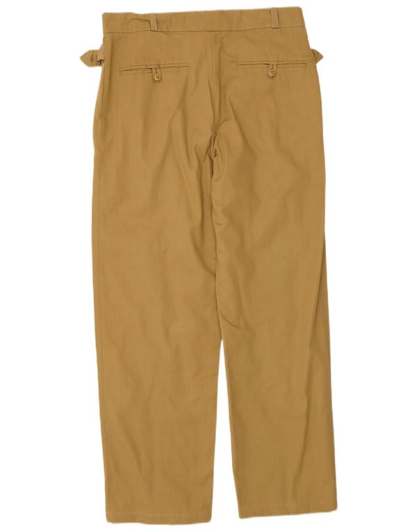 Męskie proste spodnie chino w stylu vintage W30 L28 beżowe