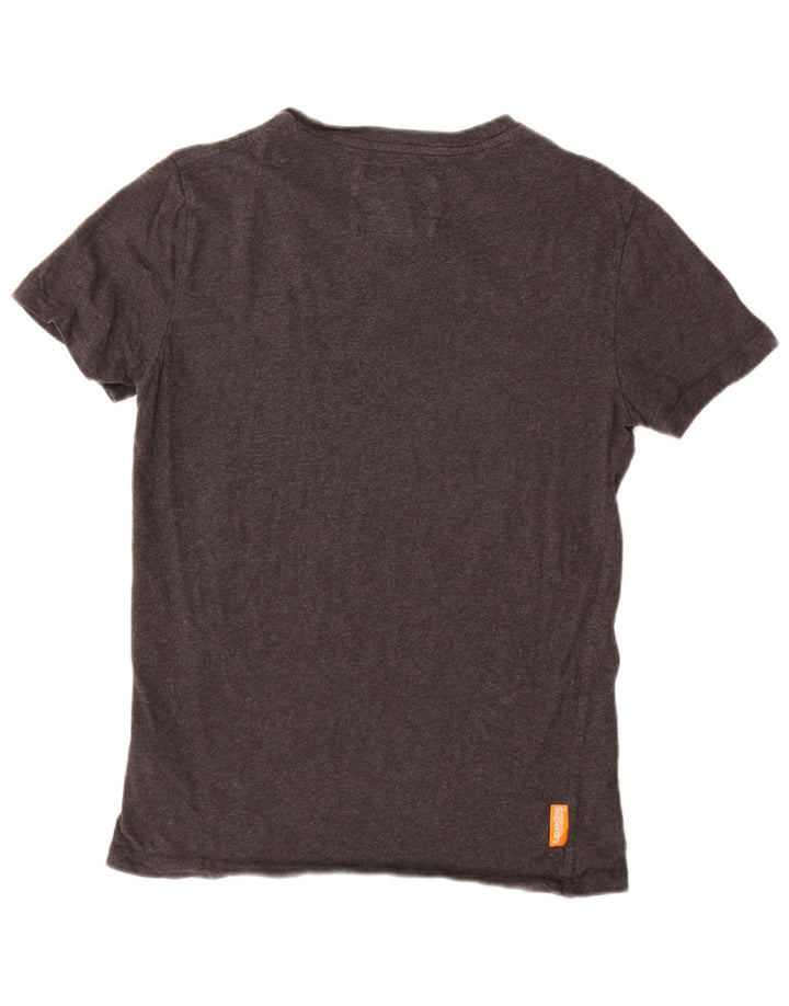 Męski T-shirt Superdry, mały, szary, bawełniany