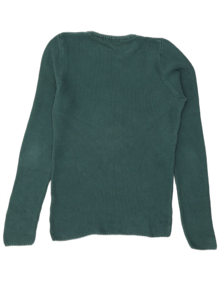 Męski sweter z okrągłym dekoltem Zara, średni zielony