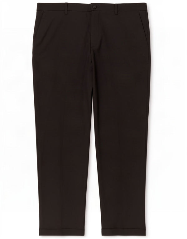Zara Mens Slim Suit Trousers EU 44 Large W34 L29 Black