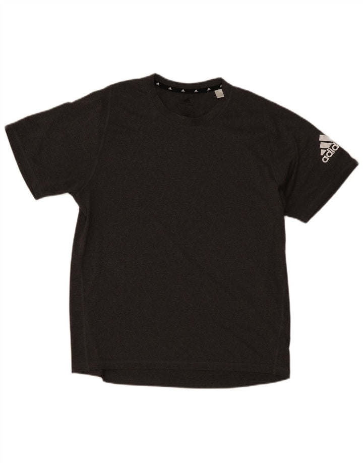 Męski T-shirt ADIDAS Aeroready z grafiką, średni szary poliester