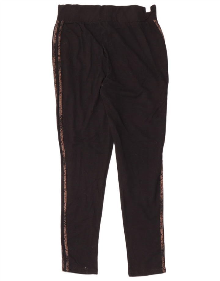 Legginsy damskie Adidas UK 10, małe, czarne, poliestrowe