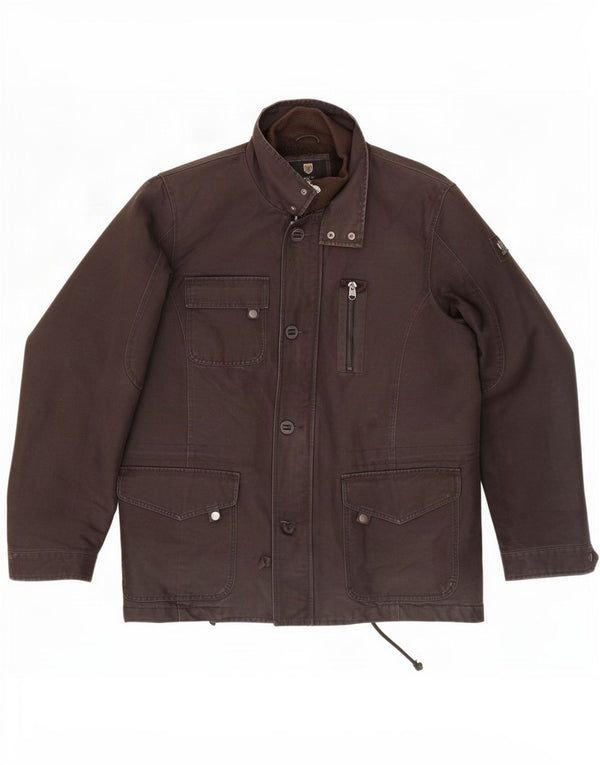 Męska kurtka Basefield Sherpa Utility UK 42 XL, brązowa, bawełniana