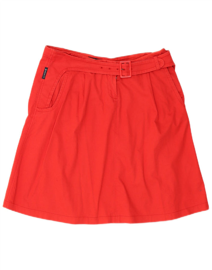 Damska spódnica w kształcie litery A Armani US 8 Medium W30 Czerwona bawełna