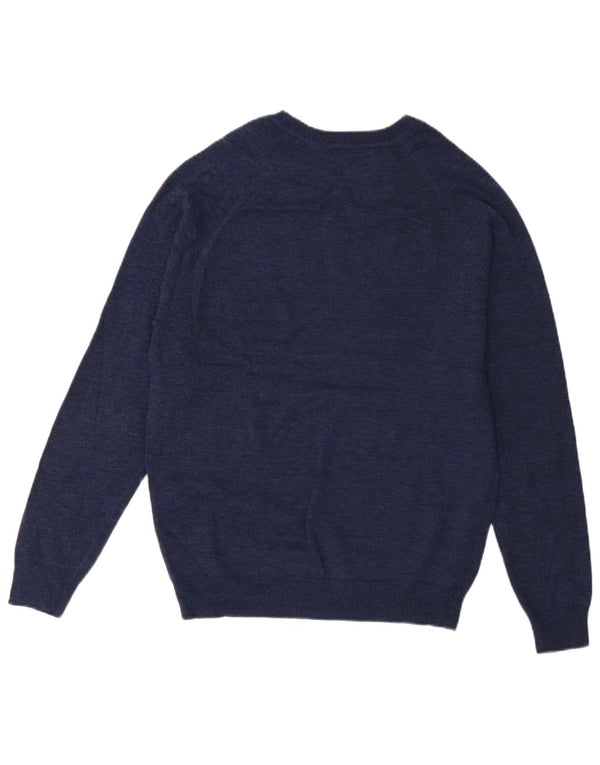 Męski sweter Superdry z okrągłym dekoltem, duży, niebieski, bawełniany