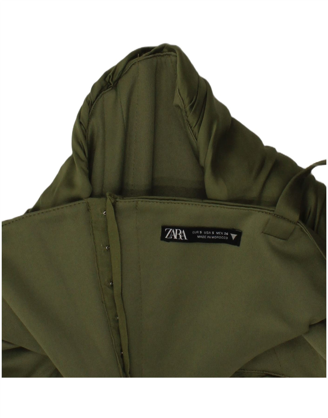 Damski gorsetowy top Zara, mały, khaki
