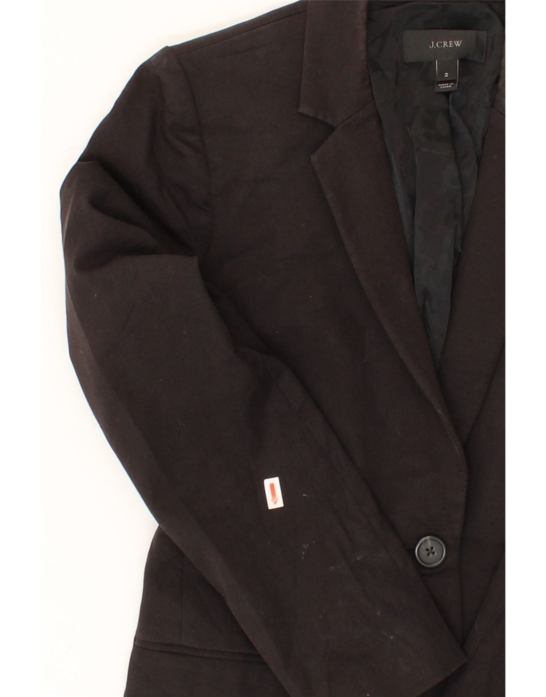J. CREW Womens 2 Button Blazer Jacket US 2 XS Black Vintage J. Crew and Second-Hand J. Crew from Messina Hembry 