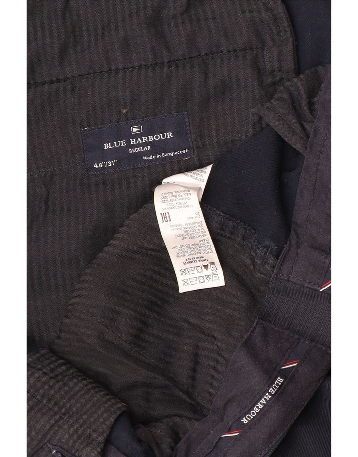 Spodnie męskie Marks & Spencer Blue Harbor Chino W44 L31 granatowe