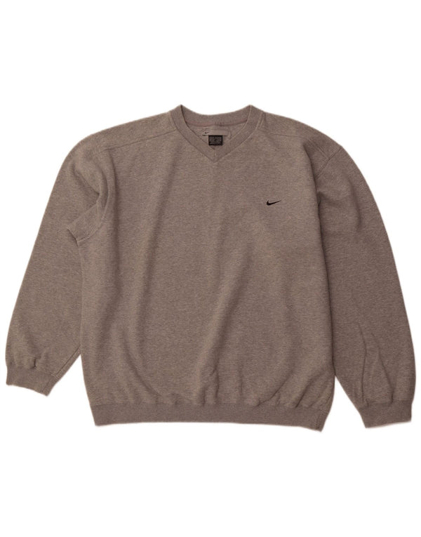 Męska bluza dresowa NIKE UK 45/47 XL, szara bawełna