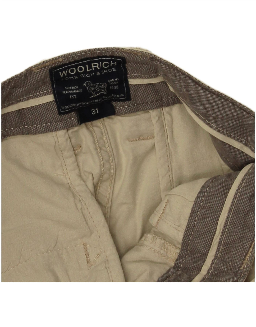 Spodnie męskie Woolrich Slim Chino W31 L27 Beżowe