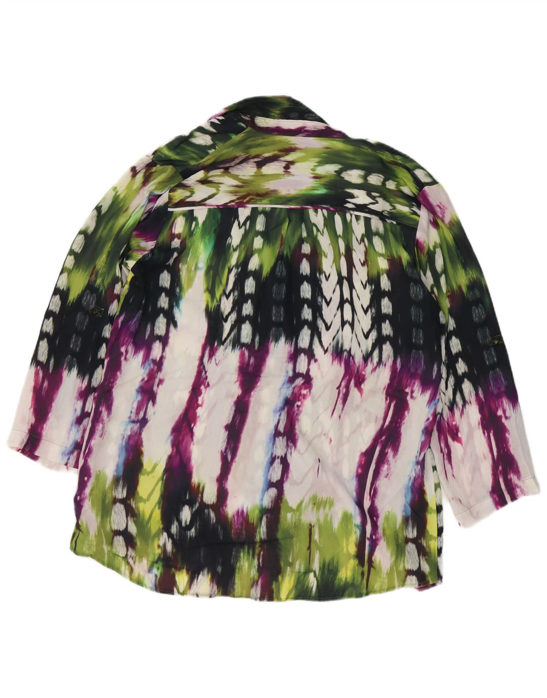 Damska bluzka koszulowa Mossimo UK 16, duża, wielobarwna, z poliestru typu tie-dye