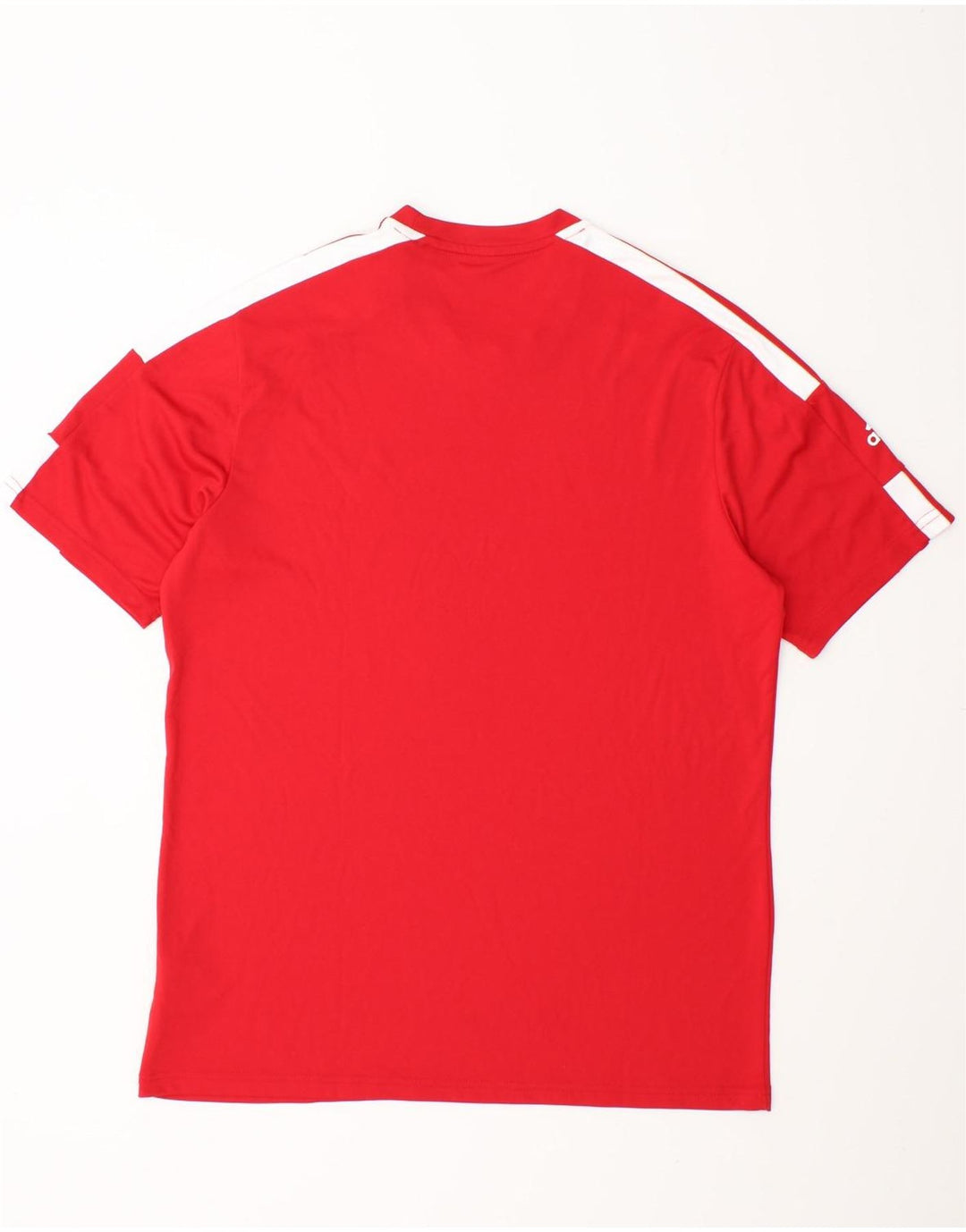ADIDAS Mens Aeroready Graphic T-Shirt Top Large Red Polyester Vintage Adidas and Second-Hand Adidas from Messina Hembry 