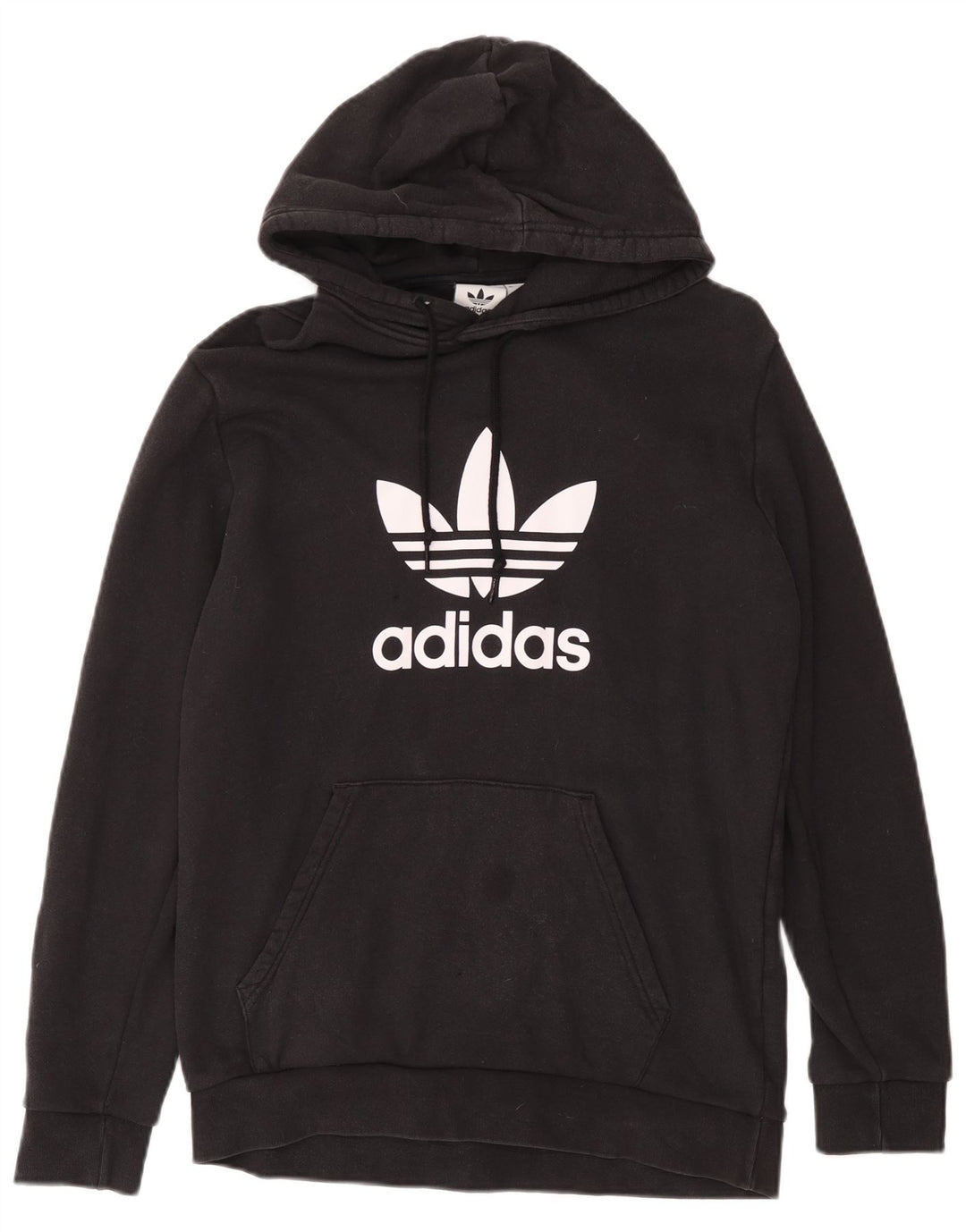 Męska bluza z kapturem Adidas Graphic, średnia czarna, bawełniana