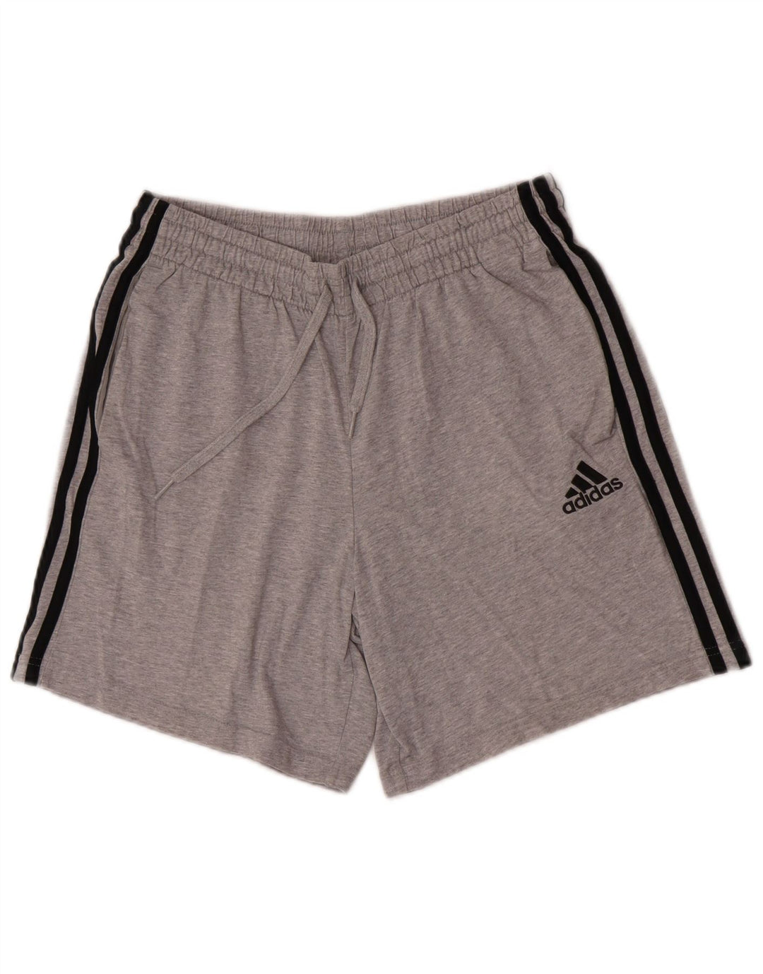 Męskie spodenki sportowe Adidas, średnioszare, bawełniane