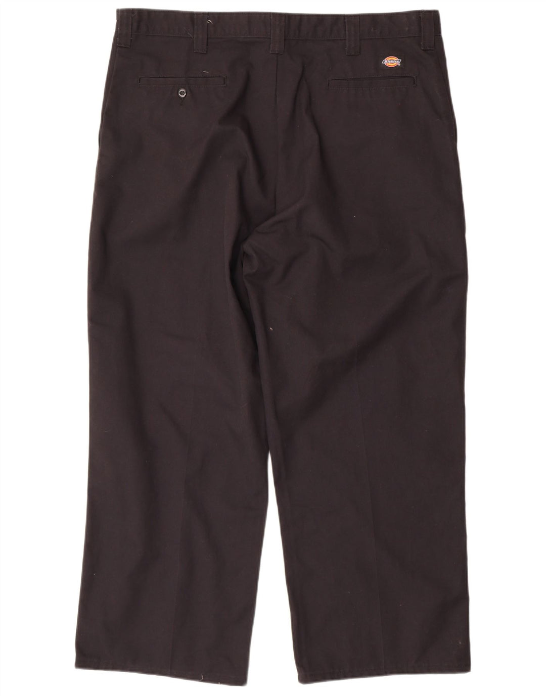 DICKIES Mens Straight Chino Trousers W40 L29 Black Polyester