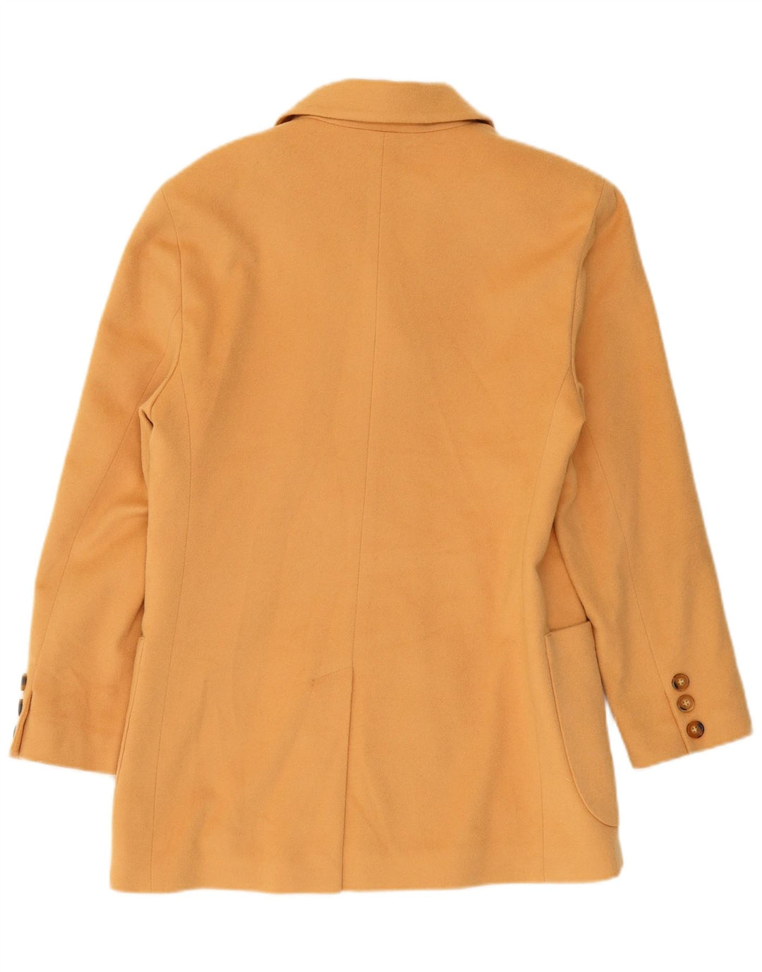 HENRY WHITE Damska marynarka zapinana na 3 guziki UK 14 Duża beżowa wełna