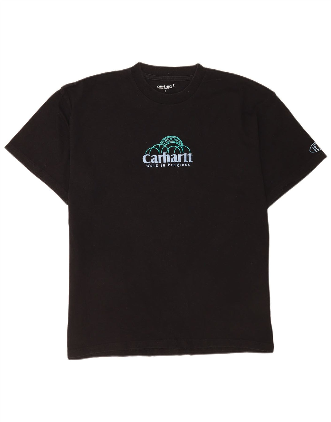 Męski T-shirt z grafiką Carhartt, duży, czarny, bawełniany
