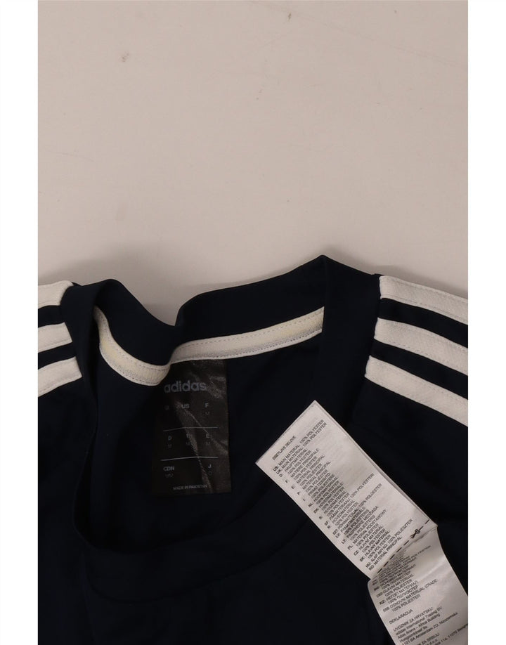 Męska koszulka ADIDAS Climalite Top, średni granatowy poliester