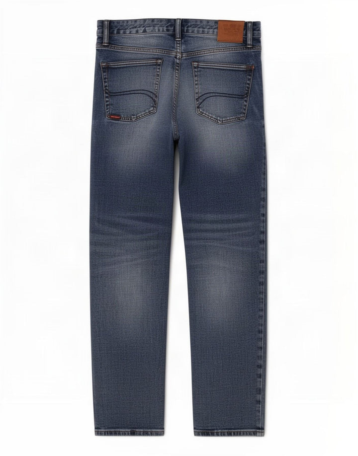 Męskie proste dżinsy Superdry W34 L29 Niebieskie, bawełniane