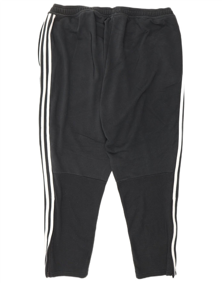 ADIDAS Mens Tracksuit Trousers 2XL Black Cotton