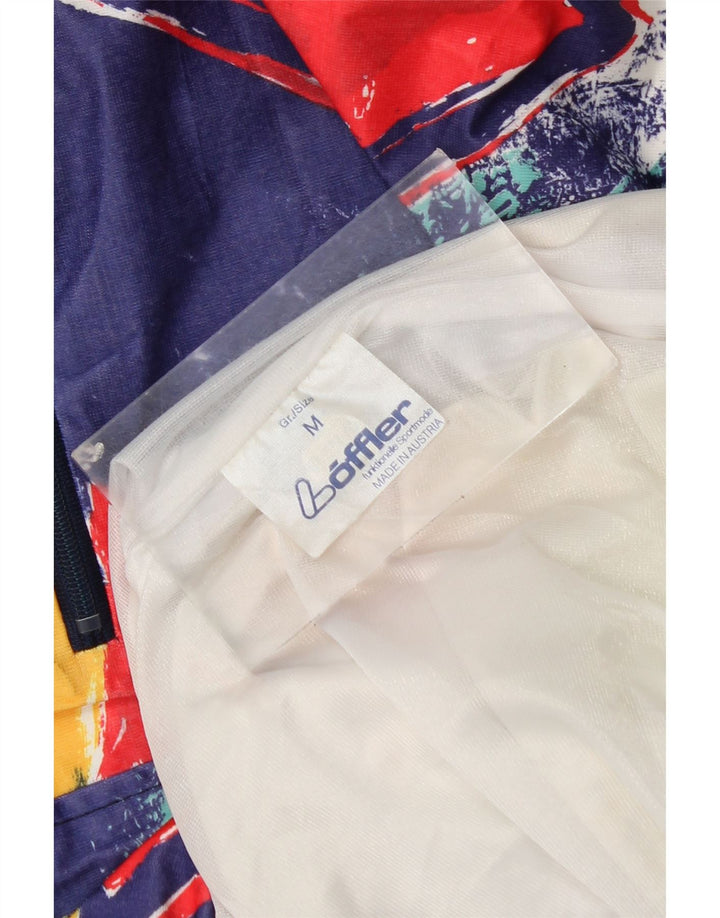 Męska kurtka przeciwdeszczowa z kapturem Loffler UK 38, średnia wielobarwna geometria