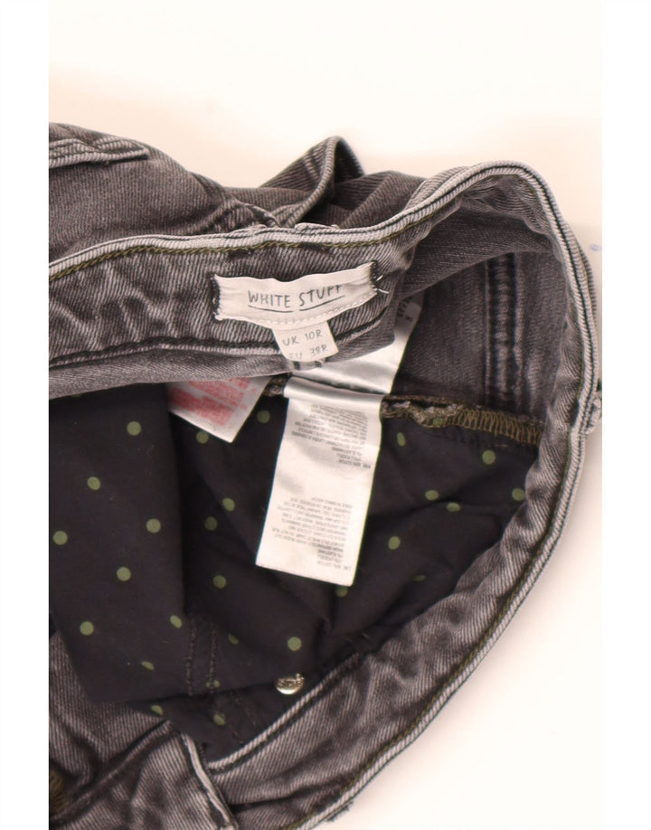 Damskie spodenki jeansowe White Stuff UK 10 Small W28 Szara bawełna