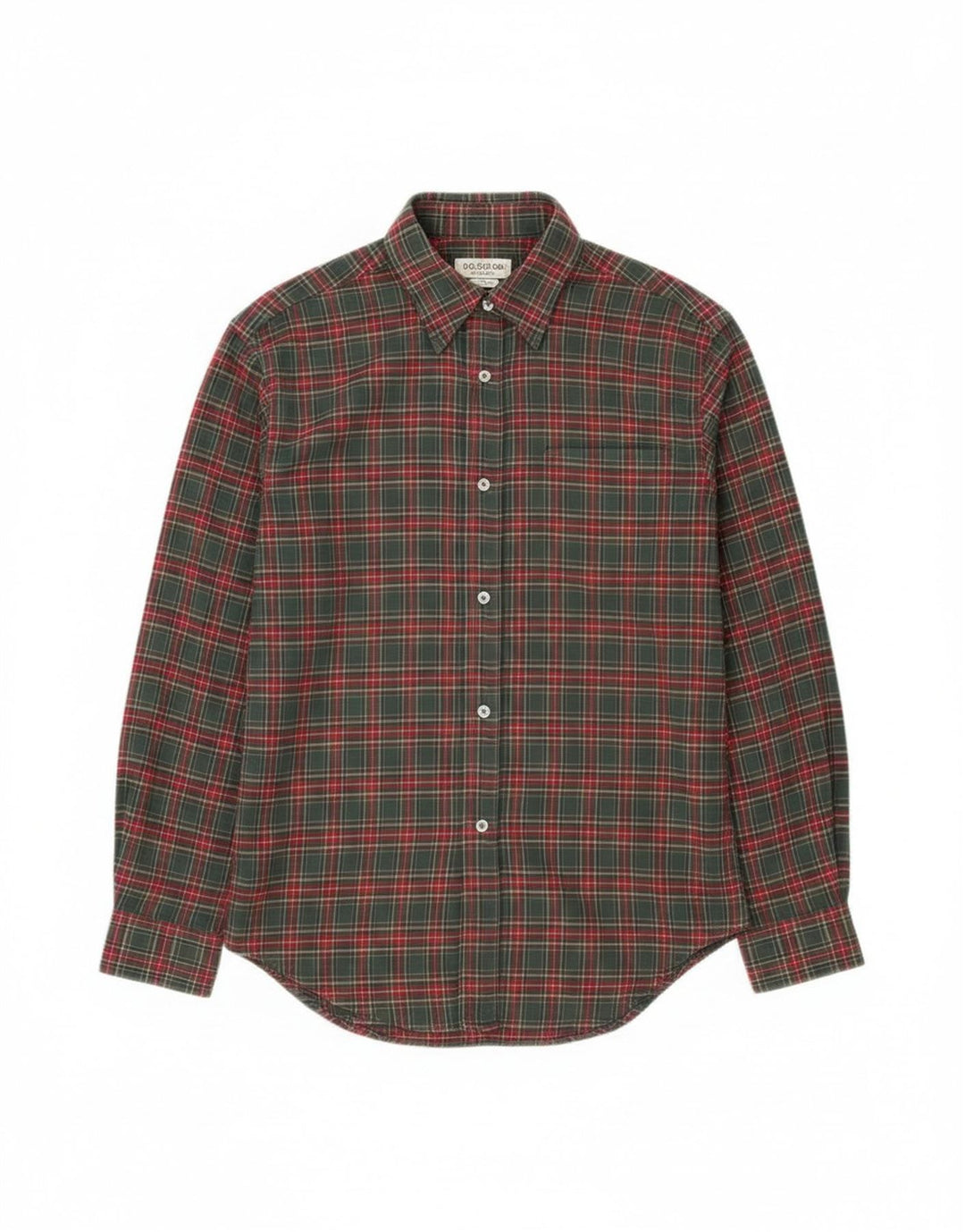 Damska koszula flanelowa Sisley UK 10, mała, bawełniana w zieloną kratę