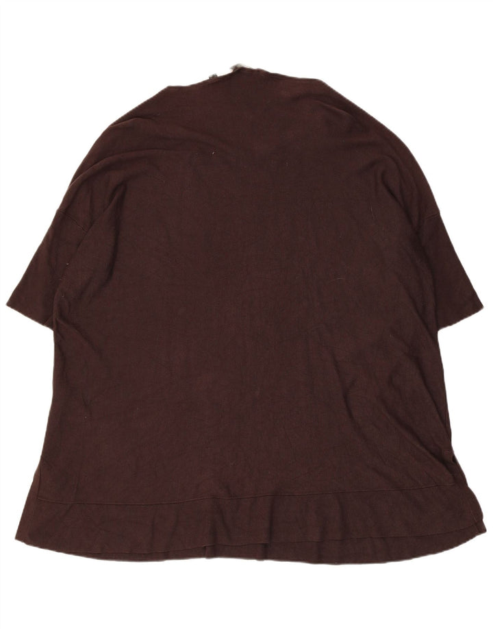 Damska koszulka oversize Esprit o długim kroju, UK 18 XL, brązowa wiskoza