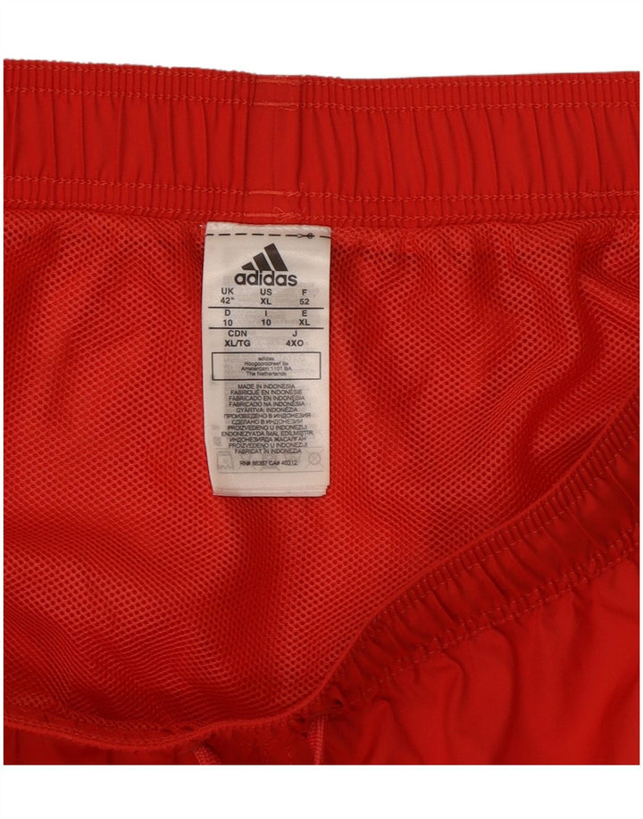 Męskie spodenki kąpielowe Adidas XL, czerwone, poliestrowe