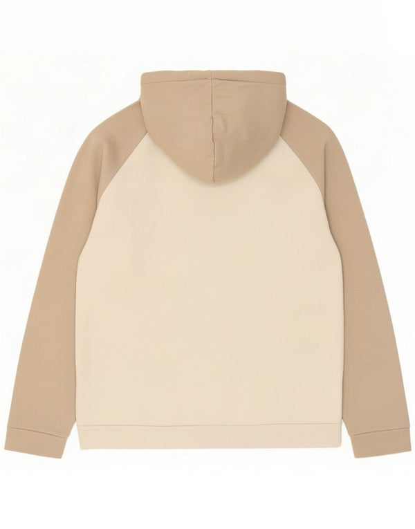 Męski sweter z kapturem i grafiką Jack & Jones XL, biały, blok kolorów, bawełna