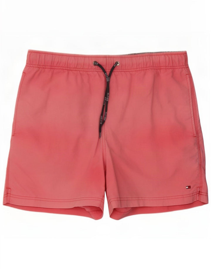 Męskie spodenki kąpielowe Tommy Hilfiger, średni różowy poliester