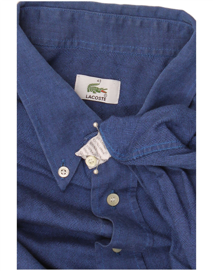 Koszula męska Lacoste rozmiar 43 XL, niebieska, bawełniana