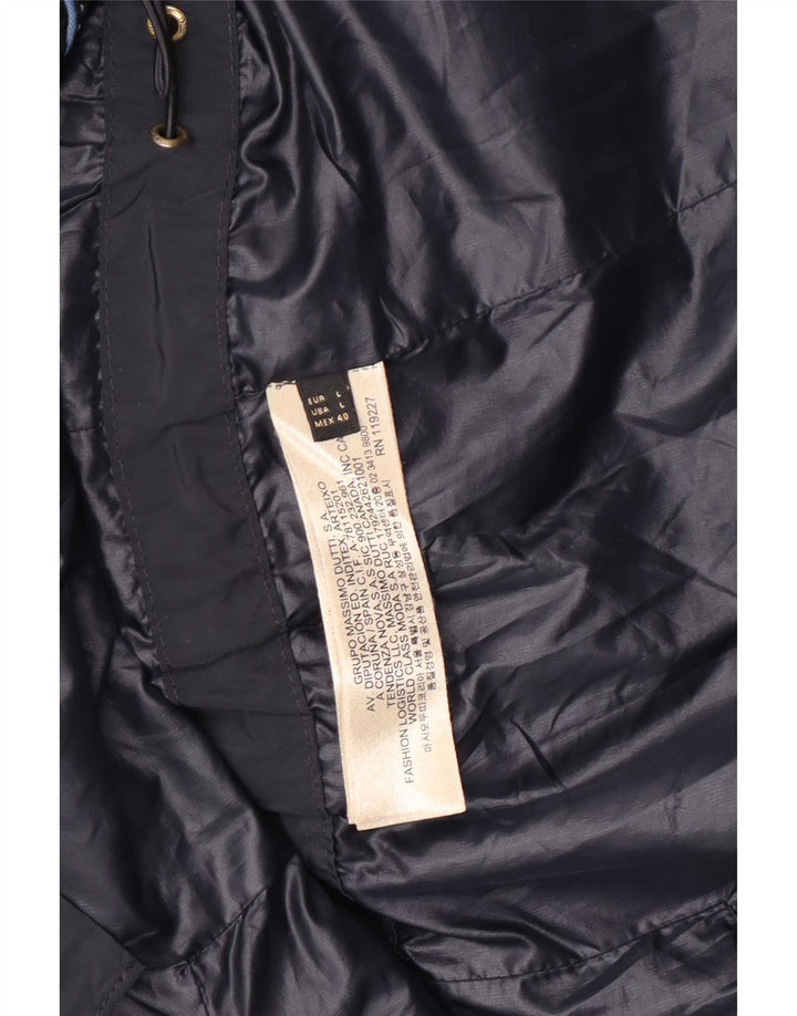 Męska kurtka użytkowa Massimo Dutti UK 40, duża, granatowa, poliestrowa