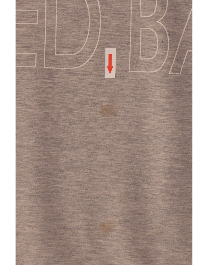 Damska bluza z grafiką Ted Baker, rozmiar 4, duża, szara, nakrapiana